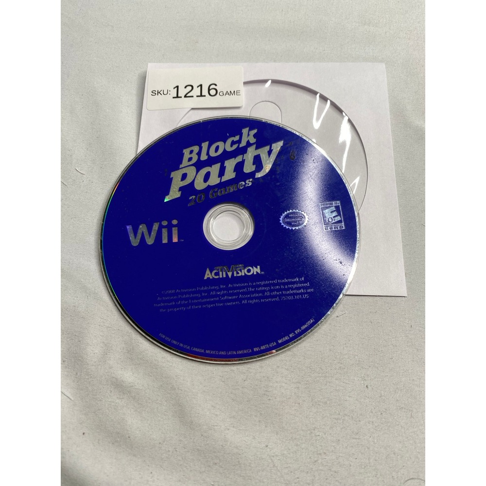 Block Party 20 Games Nintendo Wii
